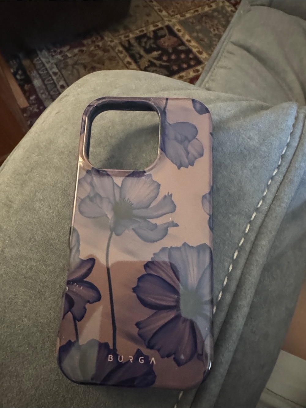 Burga Purple Floral Phone Case - Purple